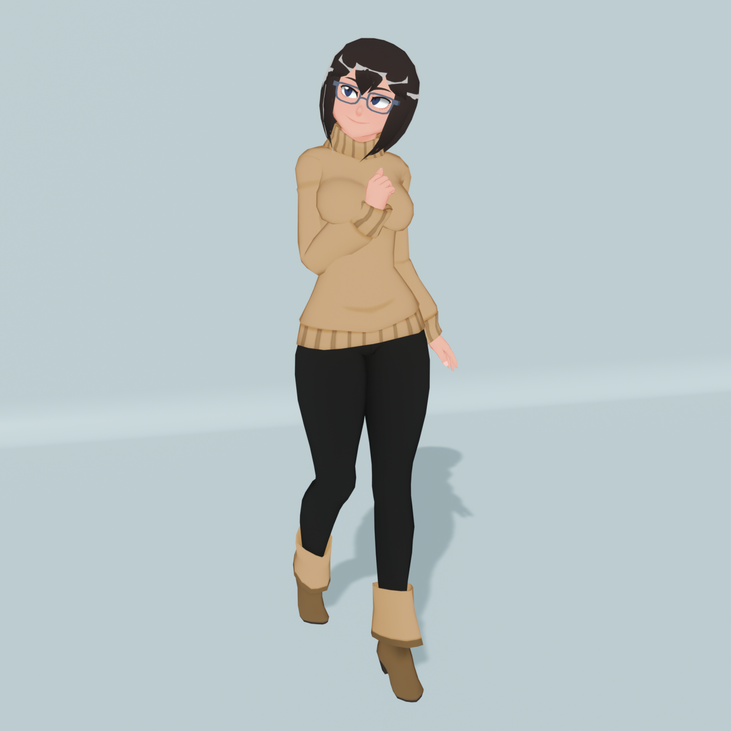 polly - low poly anime character Free 3D Model in Woman 3DExport