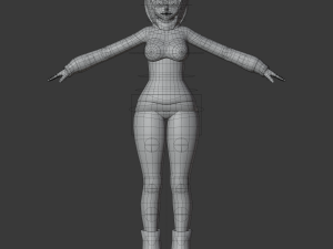 polly - low poly anime character 3D 모델