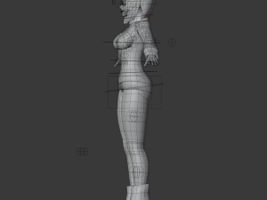 polly - low poly anime character 3D 모델