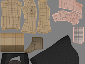 polly - low poly anime character 3D 모델