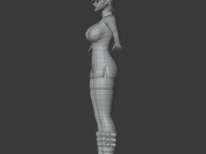 hotaru - 3d anime low-poly character 3D Model