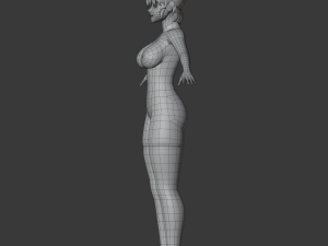 hotaru - 3d anime low-poly character 3D Model