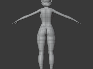 hotaru - 3d anime low-poly character 3D Model