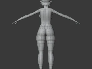 hotaru - personaje de anime 3d de baja poli Modelo 3D