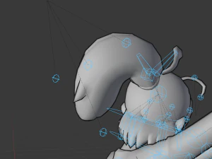 hotaru - personaje de anime 3d de baja poli Modelo 3D