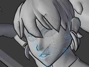 hotaru - personaje de anime 3d de baja poli Modelo 3D