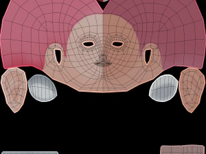 hotaru - personaje de anime 3d de baja poli Modelo 3D