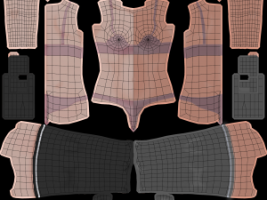 hotaru - 3d anime low-poly character 3D Model
