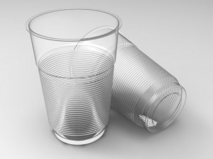 transparent plastic cup 3D Model