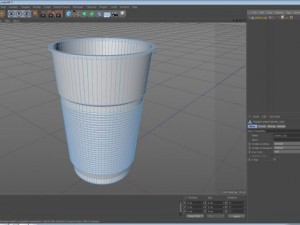 transparent plastic cup Model 3D