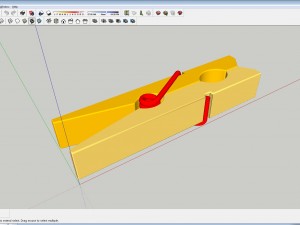 wooden clothespin 3D मॉडल