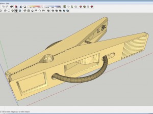 plastic pin Modelo 3D