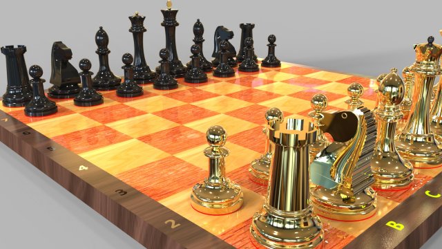 chess 3D Model .c4d .max .obj .3ds .fbx .stl .blend 