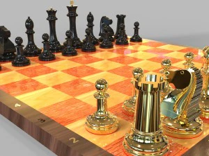 チェス 3Dモデル
