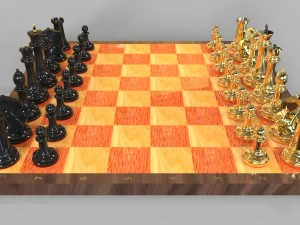 チェス 3Dモデル