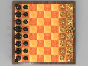 チェス 3Dモデル