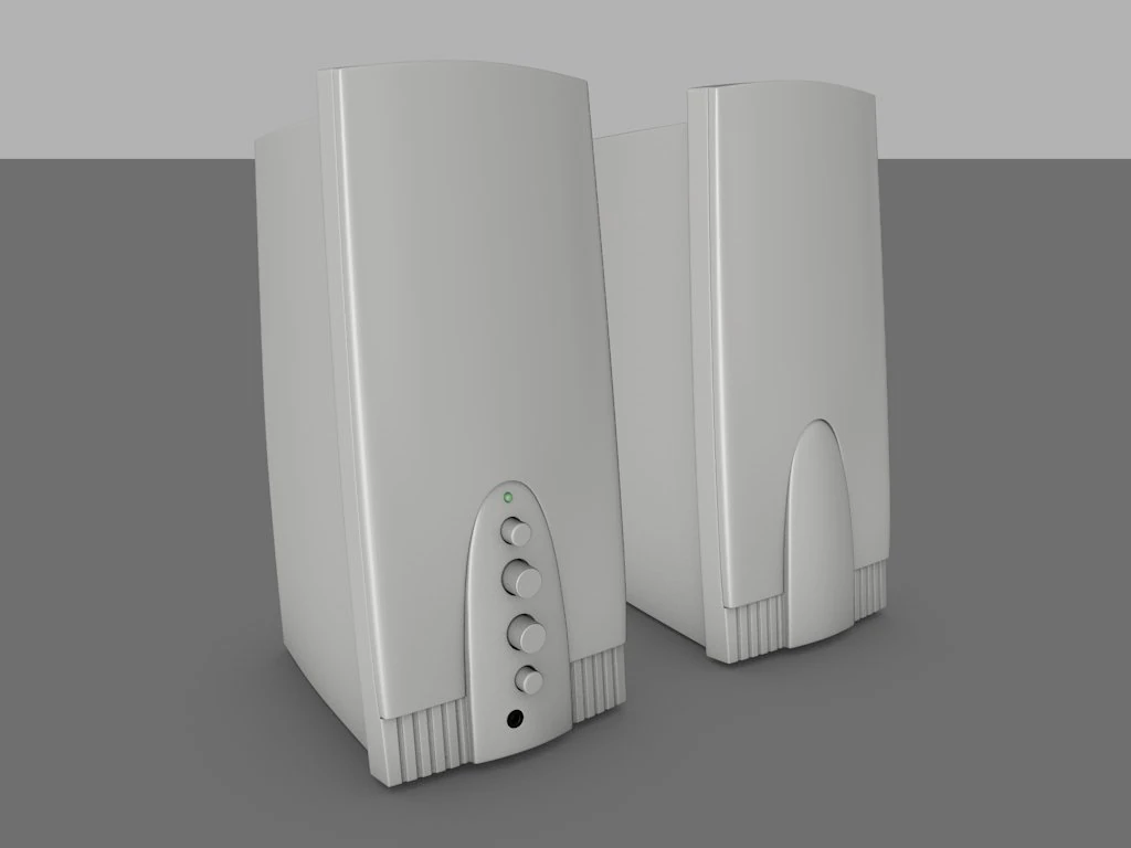 speakers genius sp-g16 3D Model .c4d .max .obj .3ds .fbx .stl .blend 