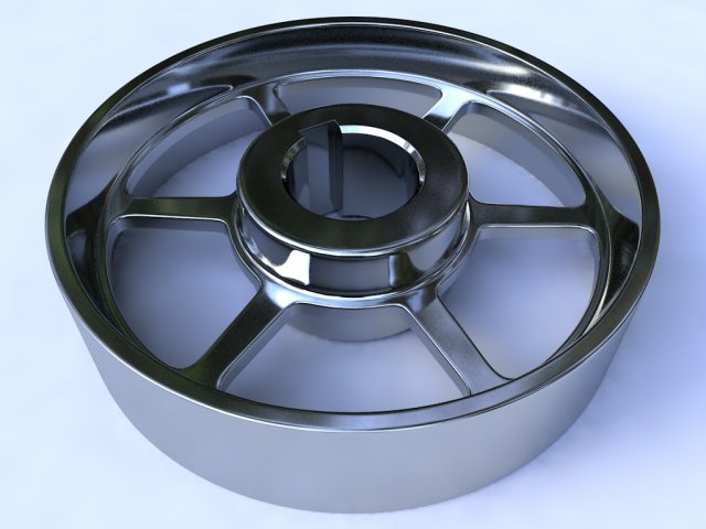 pulley Model 3D .c4d .max .obj .3ds .fbx .stl .blend 