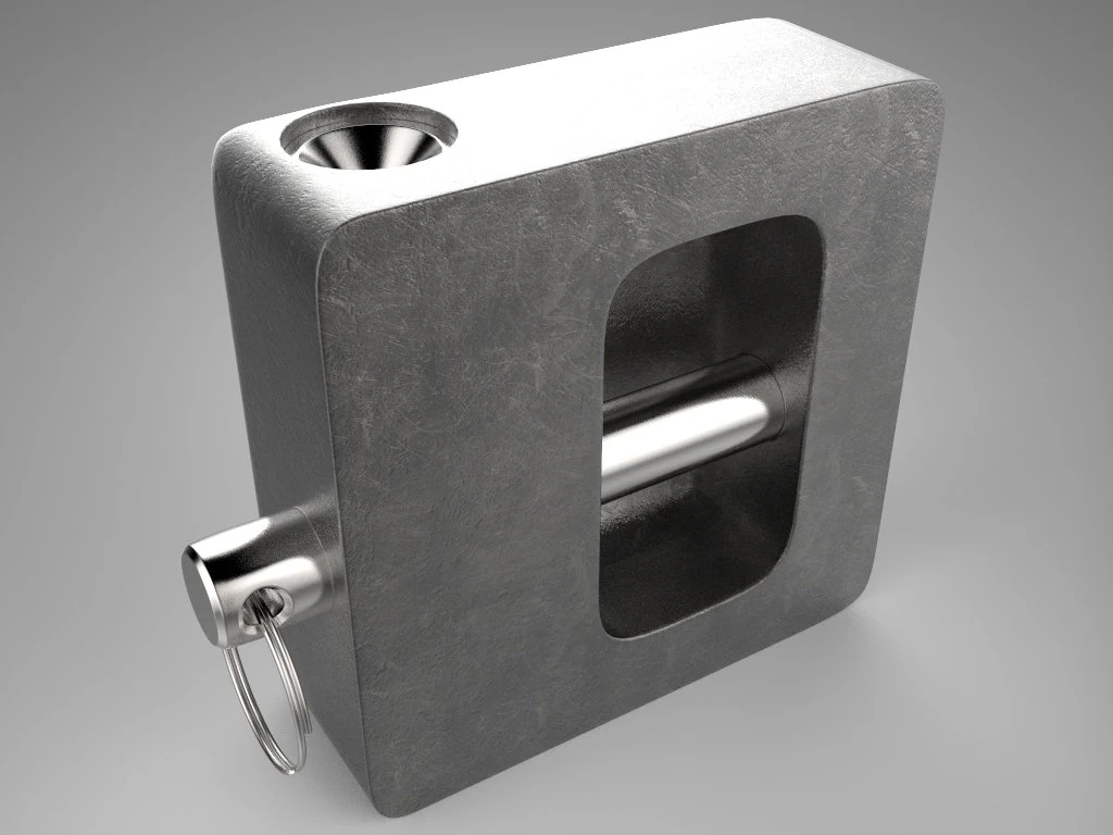 padlock 3D Model .c4d .max .obj .3ds .fbx .stl .blend 