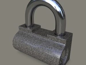 맹꽁이 자물쇠 3D 모델