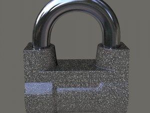 padlock Modelo 3D