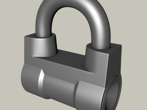 padlock Modelo 3D