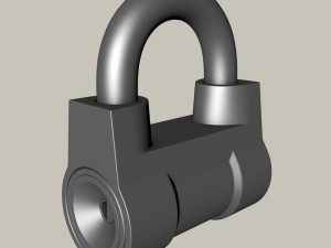 padlock Modelo 3D