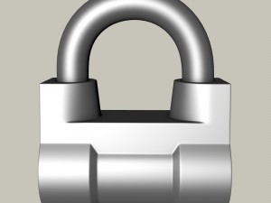 padlock Modelo 3D