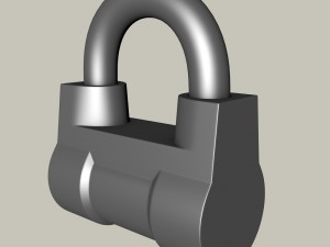padlock Modelo 3D