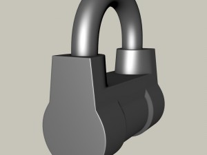 padlock Modelo 3D