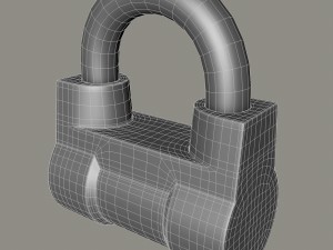 padlock Modelo 3D