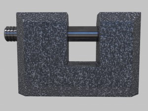 padlock Modello 3D