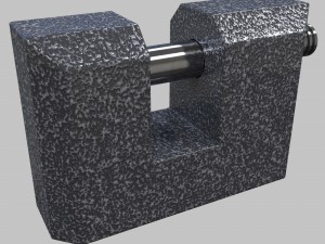 padlock Modello 3D