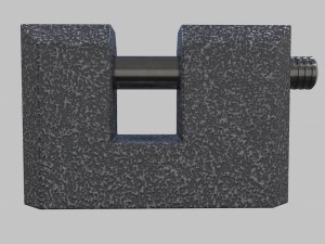 padlock Modello 3D