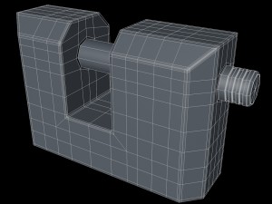 padlock Modello 3D