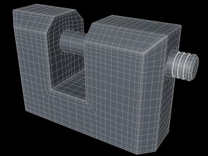 padlock Modello 3D