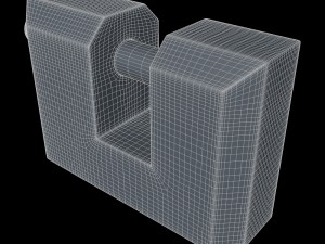 padlock Modello 3D
