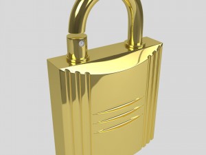 padlock perfume case 3D Model