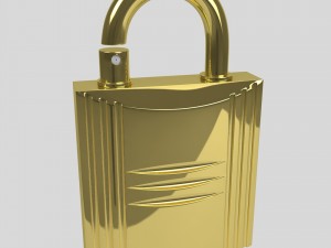 padlock perfume case 3D Model