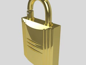 padlock perfume case 3D Model