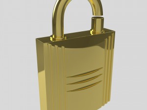 padlock perfume case 3D Model