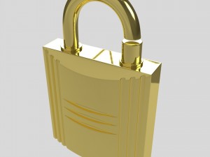 padlock perfume case 3D Model