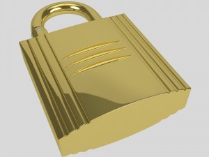 padlock perfume case 3D Model