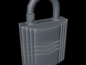padlock perfume case 3D Model