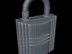 padlock perfume case 3D Model