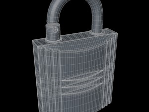 padlock perfume case 3D Model
