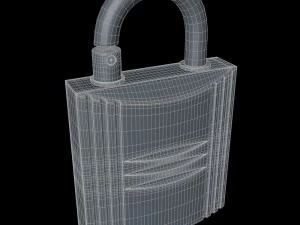 padlock perfume case 3D Model