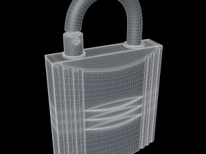 padlock perfume case 3D Model