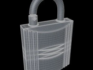 padlock perfume case 3D Model