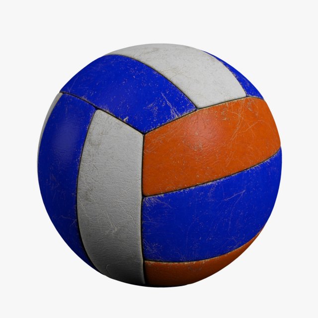 volleyball Modello 3D .c4d .max .obj .3ds .fbx .stl .blend 